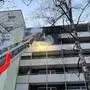 Das Feuer griff vom 5. auf das 6. Stockwerk über