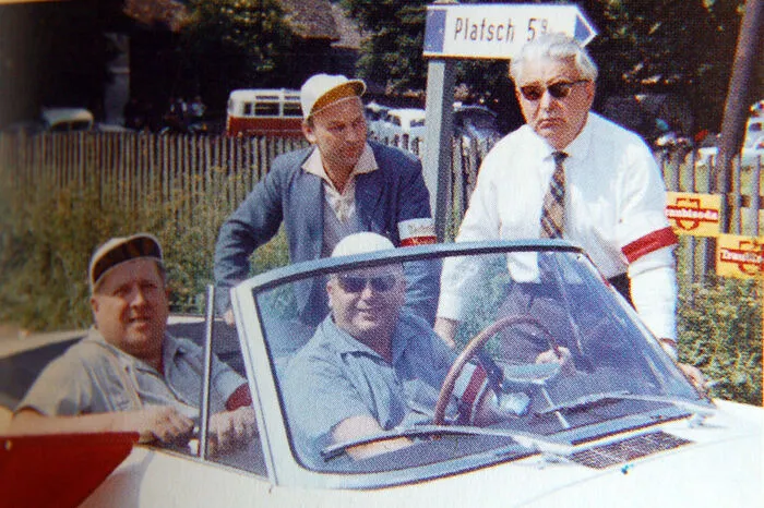 Die einstigen Rennleiter Herbert Neubauer, Heribert Kasper, Alfred Köstenbauer und Karl Brotmerkel