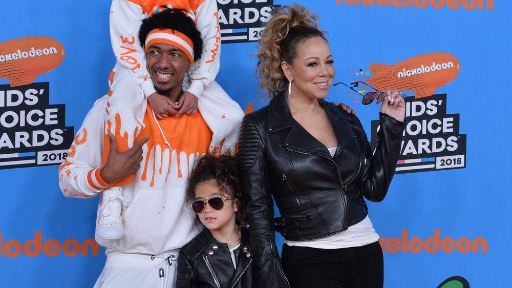 Mariah Carey und Nick Cannon mit den Zwillingen Moroccan Scott Cannon in Orange und Monroe