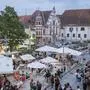 Der Vaibz Beach am Hartberger Hauptplatz wird heuer ganz im Zeichen des Fußballs stehen
