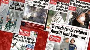 Die Titelseiten der Kleinen Zeitung nach 9/11