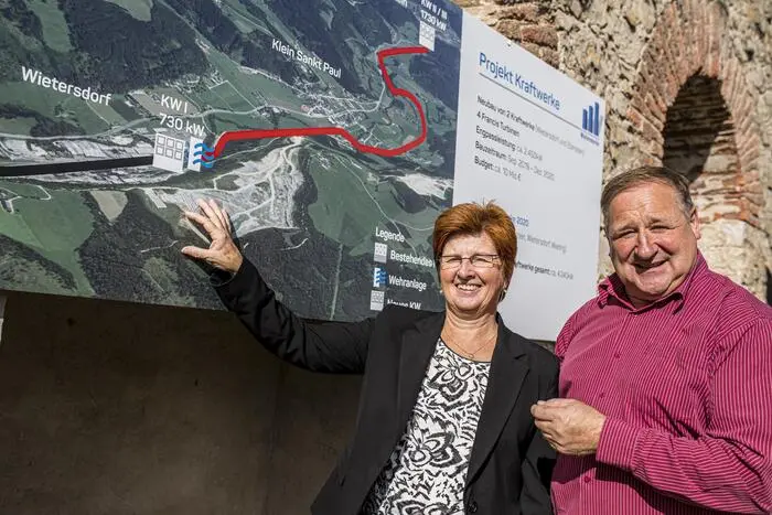 Auch in Eberstein ist Bürgermeister Andreas Grabuschnig (rechts) dafür