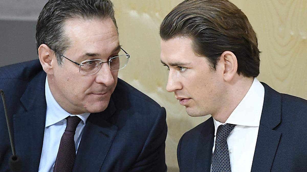 &quot;EU hat Erklärungsbedarf&quot;: Vizekanzler Strache, Kanzler Kurz (v.l.)