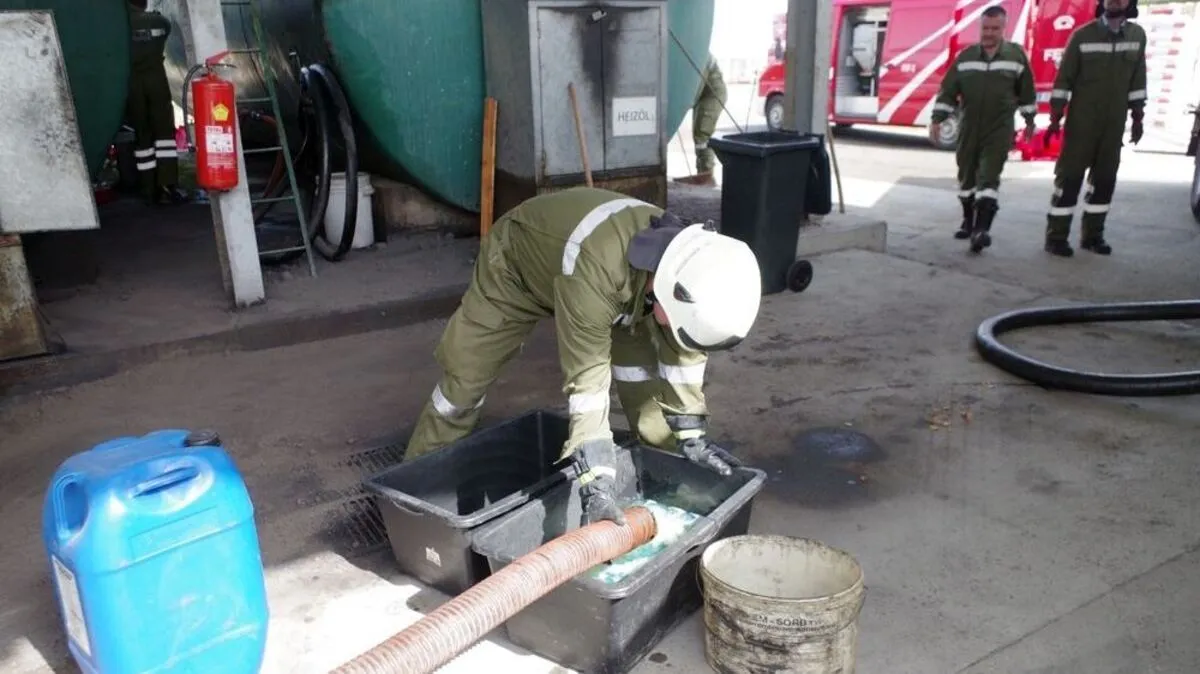 Die "Florianis" pumpten das Dieselöl um