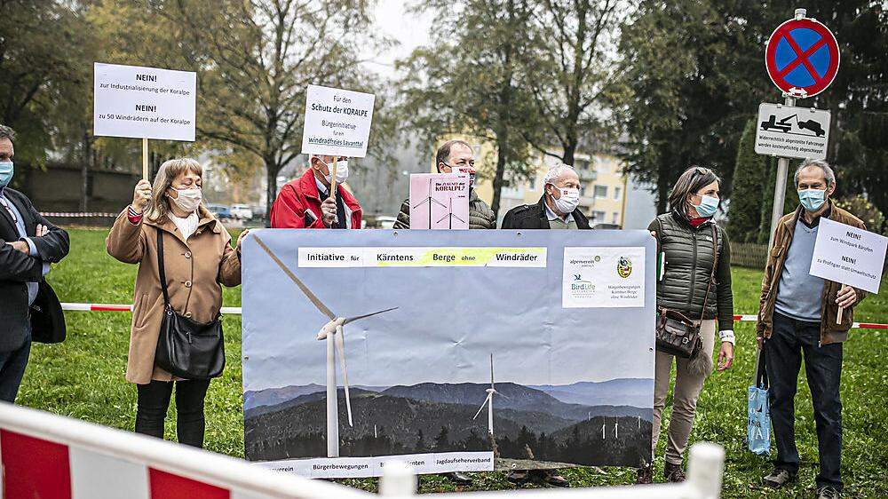 Gegen den Windpark Bärofen gibt es im Lavanttal erbitterten Widerstand