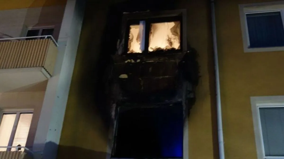 Die Wohnung wurde bei dem Brand völlig zerstört