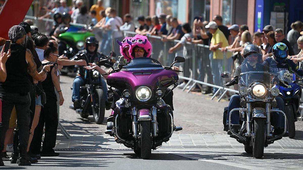 Mit der Parade am Samstag ging das Harley-Treffen zu Ende