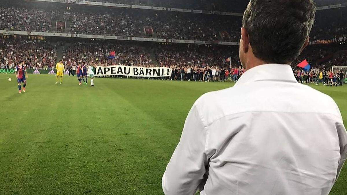 Basel-Präsident Bernhard Heusler war von der Aktion der Fans gerührt