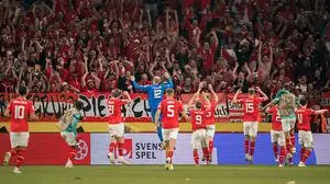 Die Österreicher feierten mit dem mitgereisten Anhang