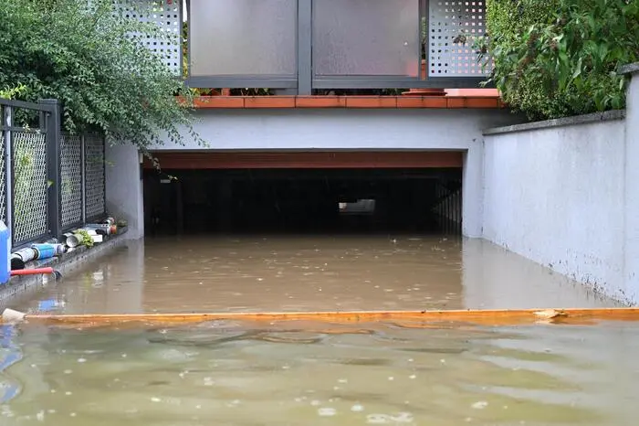  Die Hochwassersituation in Pottenbrunn im Gebiet St. Pölten