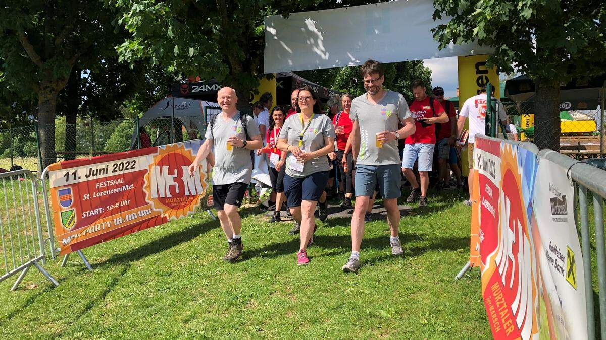 Im letzten Jahr mit Startnummer eins am Start: Pfarrer Herbert Kernstock, Petra Weberhofer und Günther Ofner