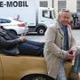 Stefan Jürgens und Gregor Seberg beim Dreh im Grazer Burghof