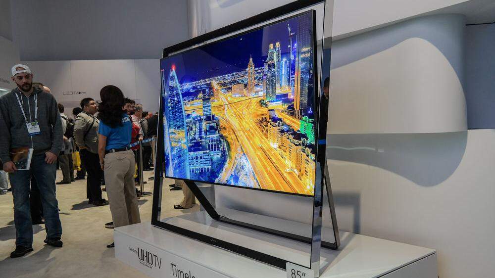 Samsung-Fernseher (auf einer Messe)