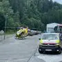 Der Verletzte wurde vom Notarzthubschrauber nach Graz geflogen