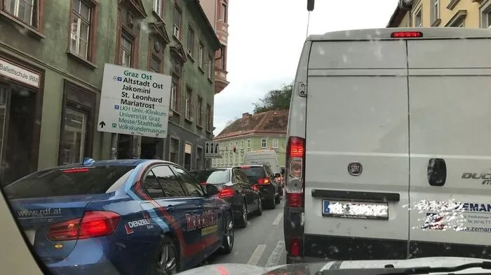 Nichts geht mehr in der Grazer Grabenstraße
