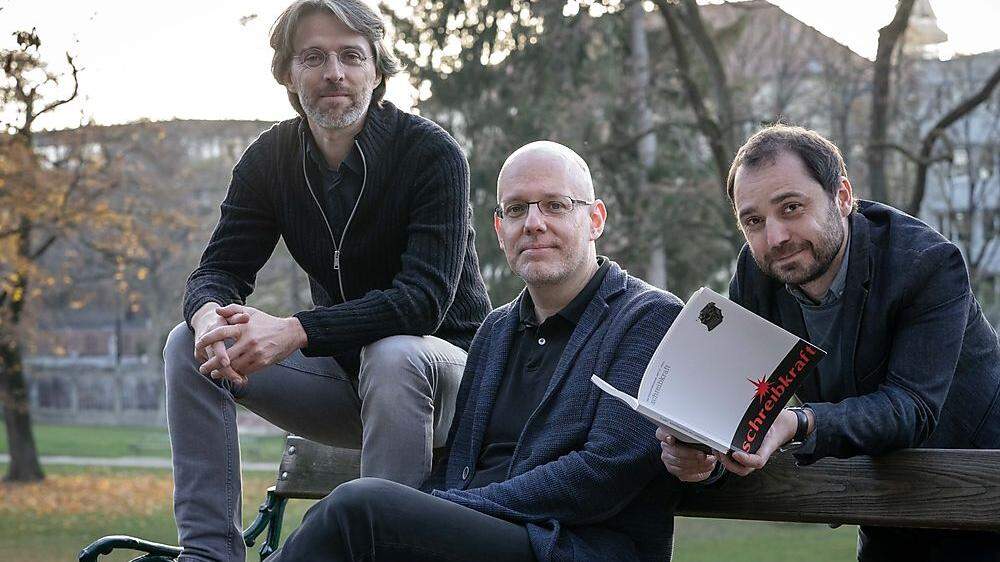schreibkraft-Team: Hannes Luxbacher, Andreas R. Peternell, Hermann Götz