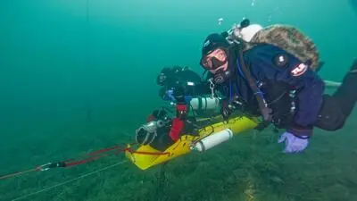 Am Sonntag trainierten die Mitglieder der Österreichischen Höhlenrettung bei der Copacabana in Kalsdorf bei Graz