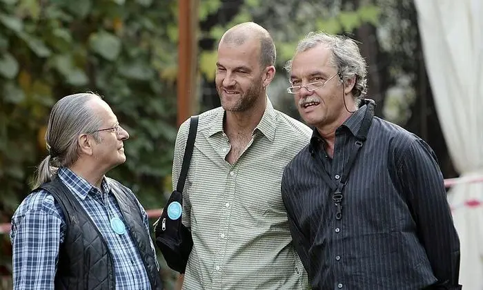 Karlheinz Miklin im Trio mit Ewald Oberleitner (Bass) und Karlheinz Miklin jr. (Drums)