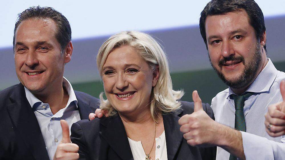 Strache, Le Pen, Salvini