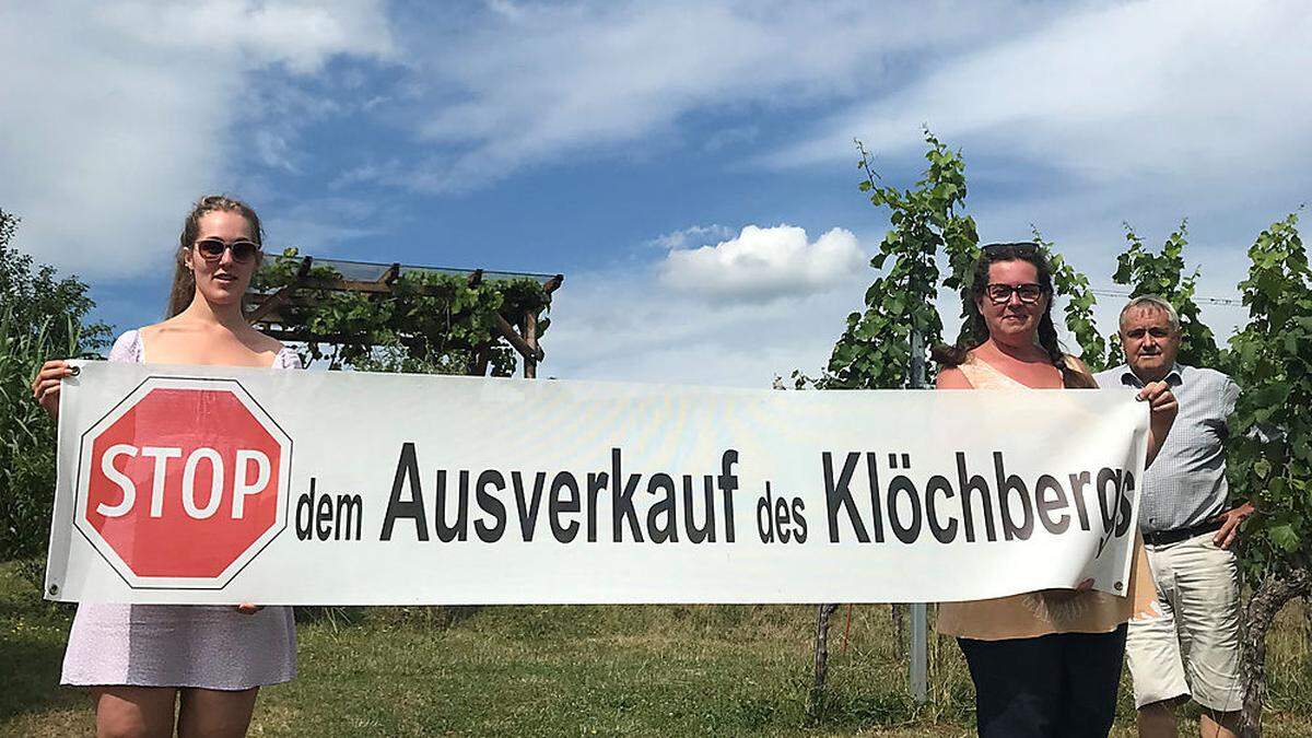 Haben Kellerstöckl am Klöchberg: Magdalena und Gudrun Sorger sowie Heinrich Gießauf