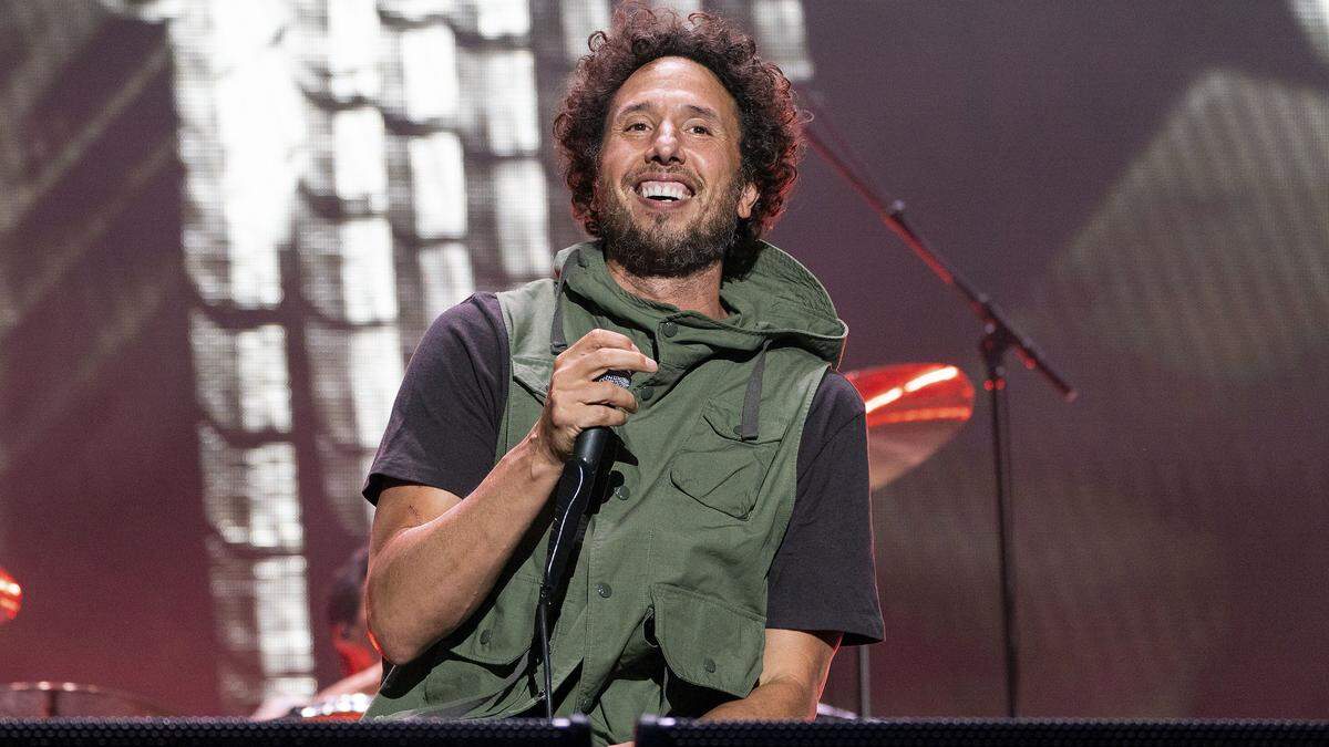 Zack de la Rocha bei einem Konzert im Juli in Kanada.