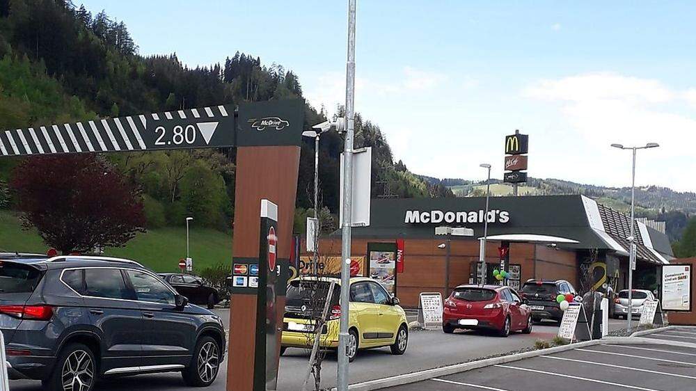 Coronafall bei McDonald's Judenburg