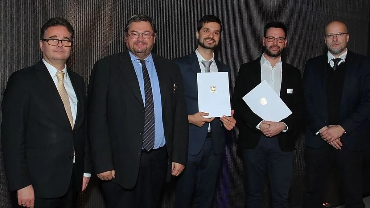 Mag. Heribert Wulz, Stv. Sektionsleiter der Sektion IV, Dipl.-Ing. FH-Prof. Winfried Egger, Josef Mohamed, BSc MSc, Alexander Haslinger, BA MA, FH-Prof. Dr. Alexander Schwarz-Musch