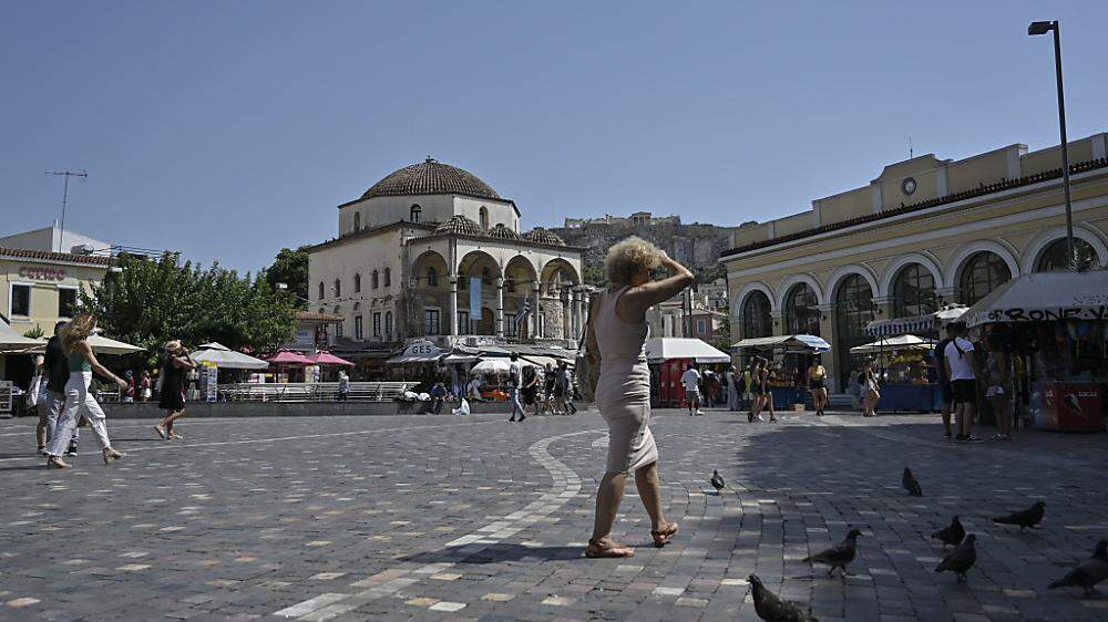 Der Monastiraki-Platz in Athen 