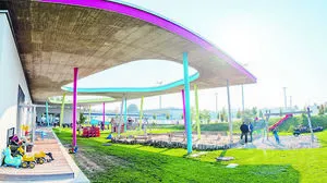 Großzügig angelegter Garten und gleichzeitig ein Vergnügungs- park der Ideen