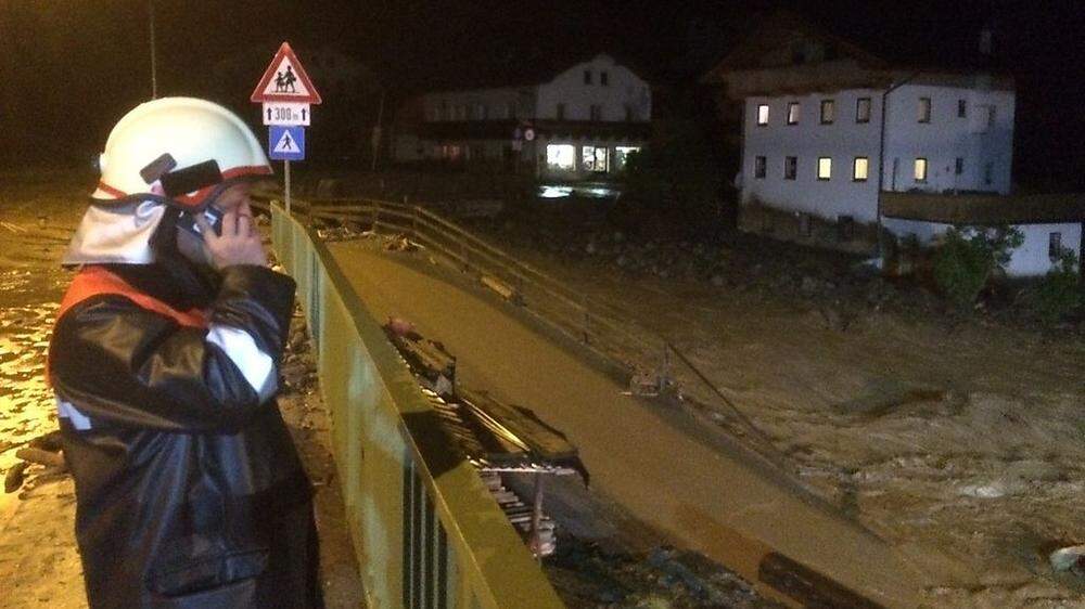 So dramatische Ausmaße nahmen die Unwetter in Tirol an