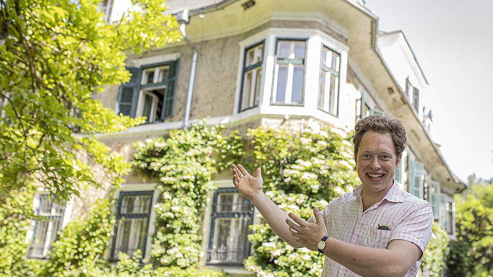 Schlossherr Constantin Staus-Rausch ist mit dem Verkauf der Funder-Villa und mit der Durchführung der Inventar-Auktion betraut