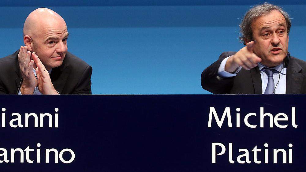 Weiter dicke Luft zwischen Gianni Infantino und Michel Platini.