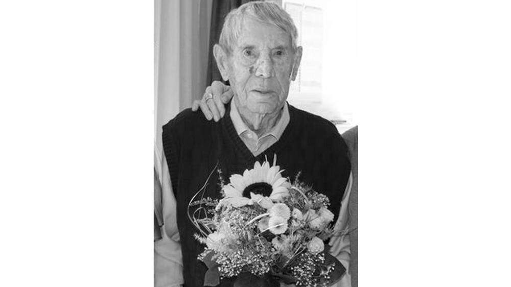 Der älteste Einwohner von Bärnbach, Felix Breinhuber, ist im 102. Lebensjahr verstorben