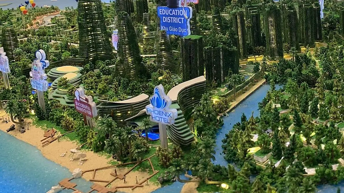 Geplante "Forest City" in Malaysia für 700.000 Menschen