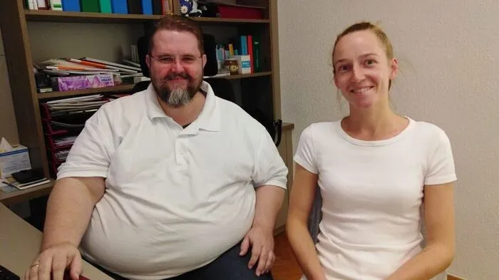 Der Leutschacher Allgemeinmediziner Thomas Hirsch mit der Studentin Mara Haubenwallner	