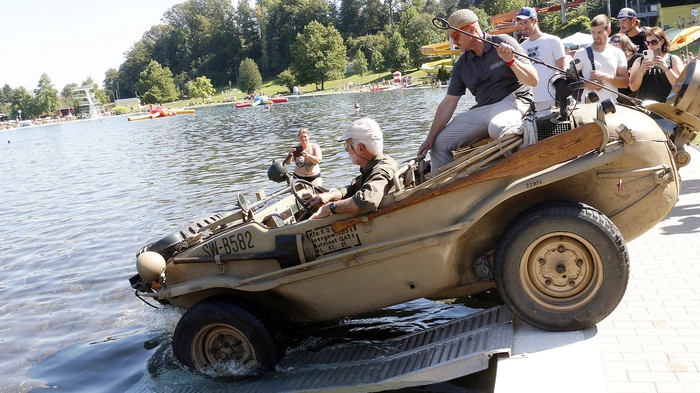 Attraktion des Tages war der Schwimmwagen vom Typ 166 (Baujahr 1943).