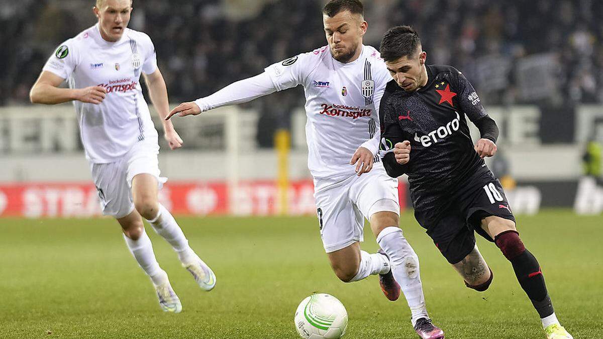 Sascha Horvath und der LASK besiegten Slavia Prag - aber nicht hoch genug