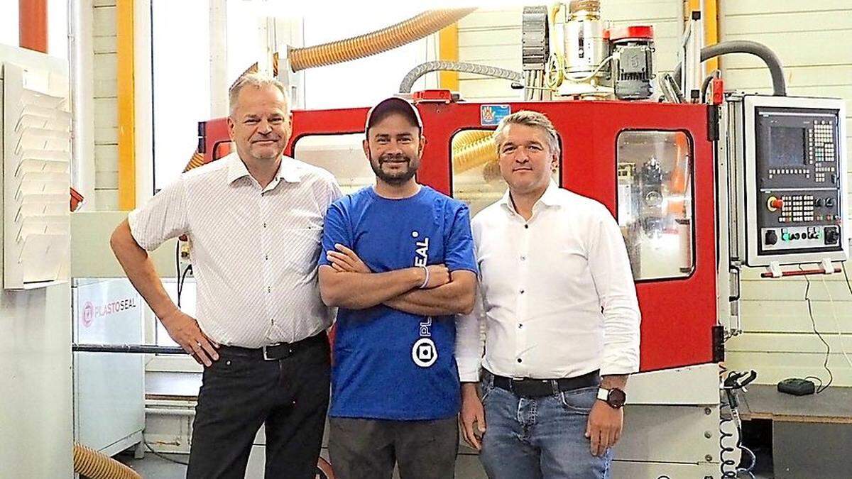 Johann  Draxler, Davinder Singh und Andreas Kraker können eine positive Erfolgsgeschichte erzählen