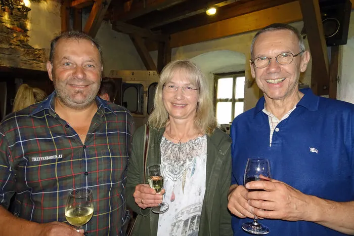 Harald und Angelika Mölzer sowie Josef Faller.