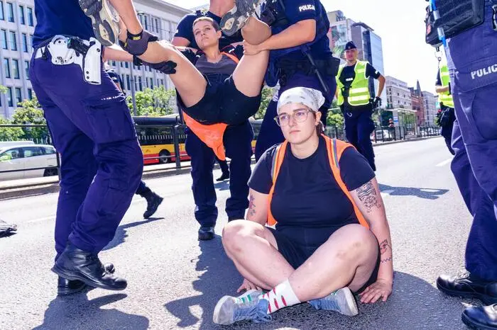Auch in Warschau wurde protestiert