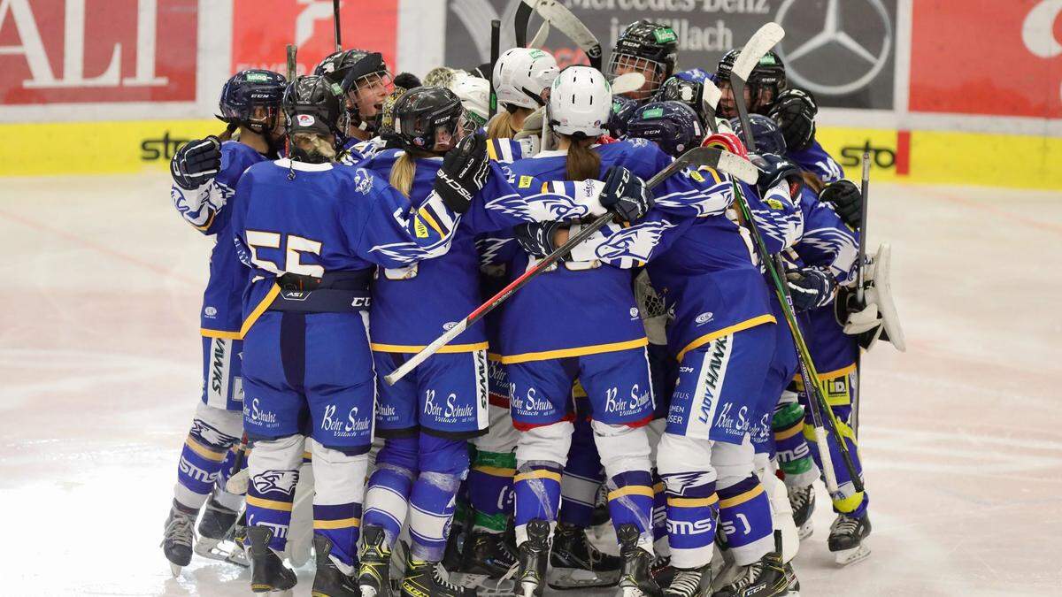 Das Villacher Frauen-Team hat noch alle Chancen auf den Titel