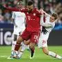 SALZBURG,AUSTRIA,16.FEB.22 - SOCCER - UEFA Champions League, last sixteen, Red Bull Salzburg vs FC Bayern Muenchen. Image shows Eric Maxim Choupo-Moting (Bayern) and Maximilian Woeber (RBS).
Photo: GEPA pictures/ Mathias Mandl