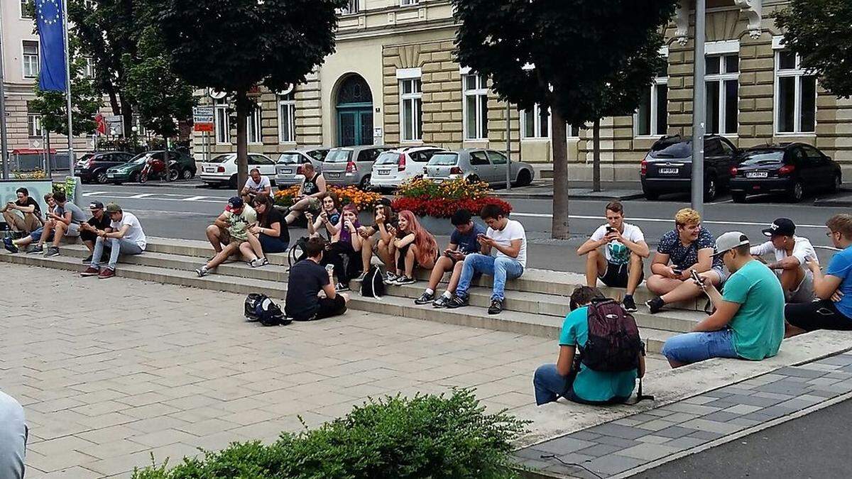 Der Gärnerpark in Leoben ist ein Hotspot für Pokémon-Fans, die die Fantasiefiguren suchen