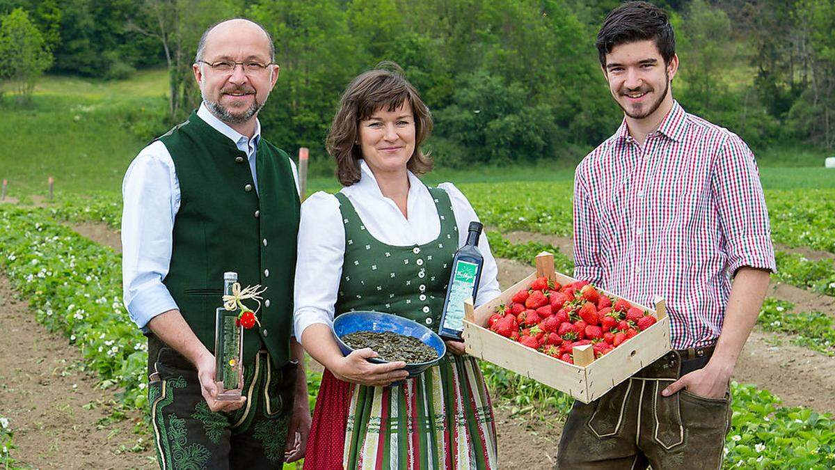 Robert Hafellner sen., Barbara Hafellner und Robert Hafellner jun. von Bobby's in Proleb