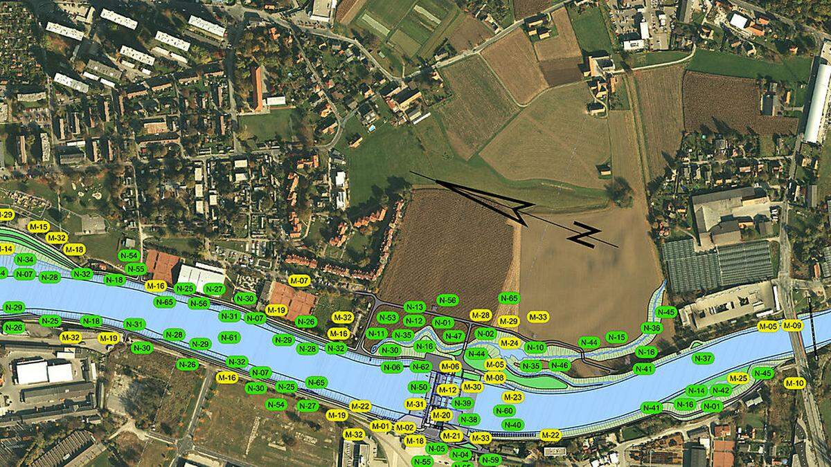 Entlang der südlichen Grazer Mur wird sich eine Menge verändern