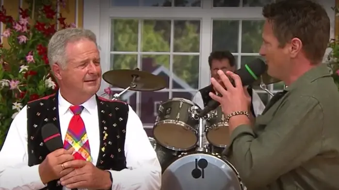 Wenn der Vater mit dem Sohne: Norbert Rier mit Sohn Alexander (von links)