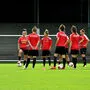 Das österreichische Frauen-Team trainiert eigentlich im Stadion des FC Wageningen