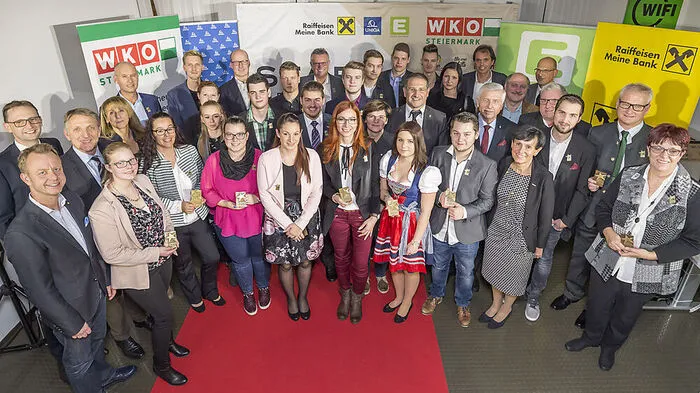 Die Stars of Styria aus der Region Leoben bei der Ehrung im Wifi Niklasdorf