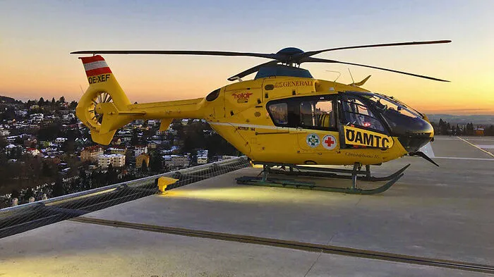 Der verletzte Arbeiter wurde mit dem C16-Rettungshubschrauber nach Graz geflogen
