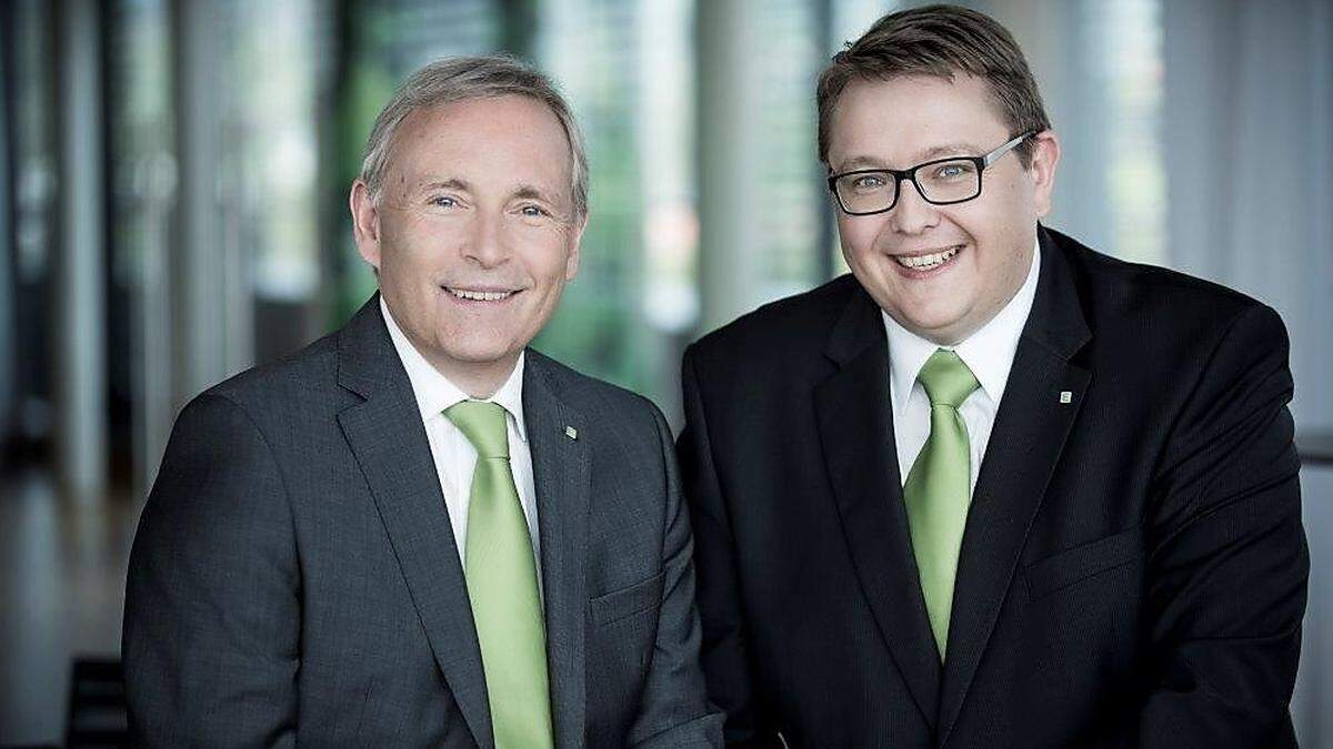 Vorstandssprecher Christian Purrer (li.) und Vorstandsdirektor Martin Graf 